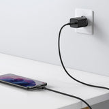 Incarcator retea Baseus Super Si (Tzccsup-L01), Type-C Cable Included, USB-C, PD25W, 3A, 1m, negru