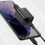 Incarcator retea Baseus Super Si (Tzccsup-L01), Type-C Cable Included, USB-C, PD25W, 3A, 1m, negru