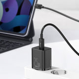 Incarcator retea Baseus Super Si (Tzccsup-L01), Type-C Cable Included, USB-C, PD25W, 3A, 1m, negru