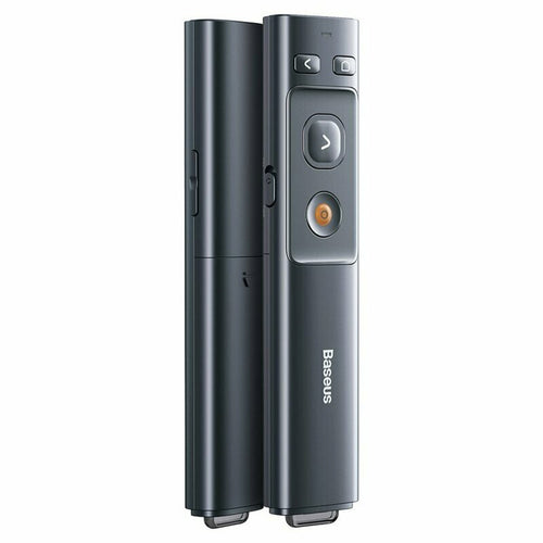 Baseus Wireless Laser Pointer (Acfyb-0G), cu Telecomanda Infrared System, pentru Windows/mac, Magnet Design, Gri