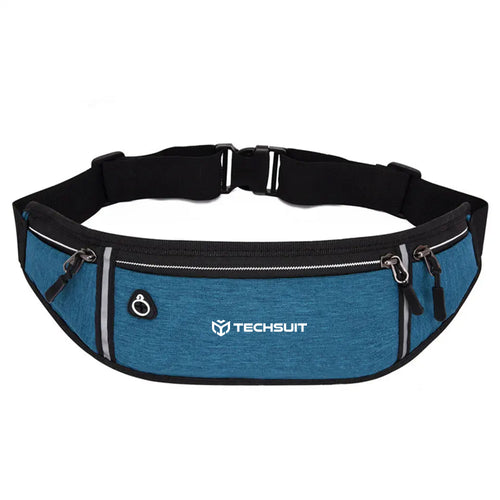 Techsuit Waist Bag (CWB3), cu Belt pentru Recreational Activity, Fitness, Albastru