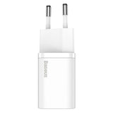 Incarcator retea Baseus Super Si (Tzccsup-L02), Type-C Cable Included, USB-C, PD25W, 3A, 1m, alb