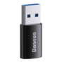 Adaptor Baseus OTG Adapter Ingenuity Series (ZJJQ000101), USB 3.1 to Type-C, Aluminium Alloy, 10Gbps, Negru