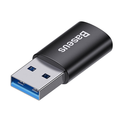 Adaptor Baseus OTG Adapter Ingenuity Series (ZJJQ000101), USB 3.1 to Type-C, Aluminium Alloy, 10Gbps, Negru