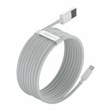Cablu Baseus (2 pack) Cablu de date (Tzcalzj-02), USB to Lightning, Incarcare rapida 2.4A, 480Mbps, 1.5m, alb