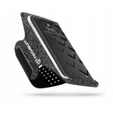 Techsuit Sports Armband (TH10), cu Velcro, pentru Phones, max 6.5, Gray / Alb