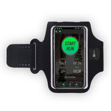 Techsuit Sports Armband (TH10), cu Casti Cablu Clips, pentru Telefoane, max 7, Negru / Gri