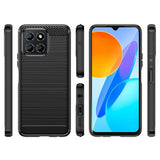 Husa pentru Honor X6, Techsuit Carbon Silicone, albastru