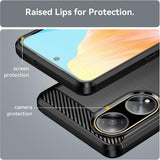 Husa pentru OPPO A98 5G, Techsuit Carbon Silicone, albastru