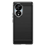 Husa pentru Honor 80, Techsuit Carbon Silicone, albastru