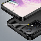 Husa pentru Xiaomi Redmi Note 12S, Techsuit Carbon Silicone, negru