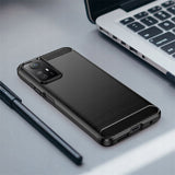 Husa pentru Xiaomi Redmi Note 12S, Techsuit Carbon Silicone, negru