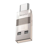 Cititor de carduri Yesido Card Reader (GS21), USB to Type-C, TF Card, 480Mbps, transparenta