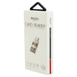 Cititor de carduri Yesido Card Reader (GS21), USB to Type-C, TF Card, 480Mbps, transparenta
