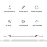Stylus pen Yesido Stylus pen (ST04), Passive, Aliaj aluminiu, Android, iOS, Microsoft, alb