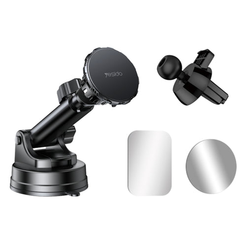 Suport auto Yesido Suport auto (C160), pentru Bord, Grila ventilatie, 360 Degree Reglare multi-unghi, negru