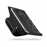 Techsuit Sports Armband (TH10), cu Casti Cablu Clips, pentru Telefoane, max 7, Negru / Gri