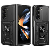 Husa pentru Samsung Galaxy Z Fold5, Techsuit CamShield Series, albastru