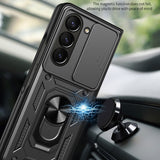 Husa pentru Samsung Galaxy Z Fold5, Techsuit CamShield Series, albastru