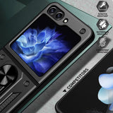 Husa pentru Samsung Galaxy Z Flip5, Techsuit CamShield Series, albastru