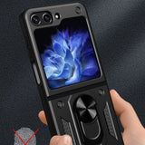 Husa pentru Samsung Galaxy Z Flip5, Techsuit CamShield Series, albastru