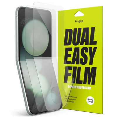 Folie de protectie pentru Samsung Galaxy Z Flip5, Ringke Dual Easy Full (2 pack)