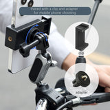 Techsuit Sports Camera Riding Mount (JX-008), GoPro Compatible, Aluminium Alloy, Gri