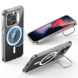 Husa pentru iPhone 15 Pro, ESR Classic Hybrid HaloLock Kickstand, gri