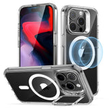 Husa pentru iPhone 15 Pro, ESR Classic Hybrid HaloLock Kickstand, gri