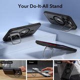 Husa pentru iPhone 15 Pro, ESR Classic Hybrid HaloLock Kickstand, gri