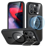 Husa pentru iPhone 15 Pro, ESR Classic Hybrid HaloLock Kickstand, gri