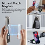 Husa pentru iPhone 15 Pro, ESR Classic Hybrid HaloLock, gri