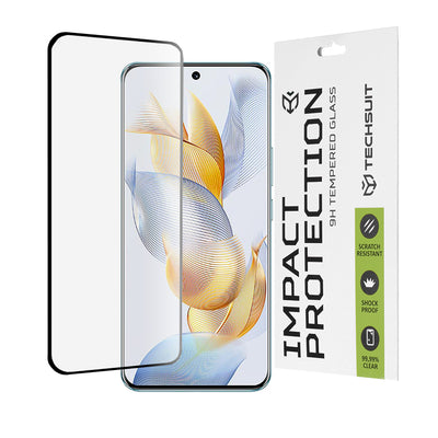 Folie de protectie pentru Honor 90, Techsuit 111D Full Cover / Full Glue Glass / 3D Curved Screen