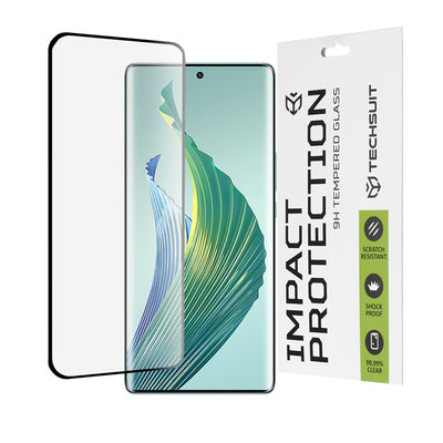 Folie de protectie pentru Honor Magic5 Lite, Techsuit 111D Full Cover / Full Glue Glass / 3D Curved Screen