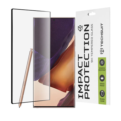 Folie de protectie pentru Samsung Galaxy Note 20 Ultra 5G, Techsuit 111D Full Cover / Full Glue Glass / 3D Curved Screen