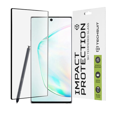Folie de protectie pentru Samsung Galaxy Note 10 Plus, Techsuit 111D Full Cover / Full Glue Glass / 3D Curved Screen