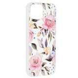 Husa pentru iPhone 15 Plus, Techsuit Marble Series, alb