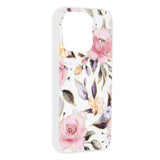 Husa pentru iPhone 15 Pro, Techsuit Marble Series, alb