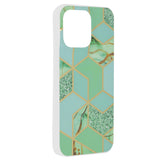 Husa pentru iPhone 15 Pro Max, Techsuit Marble Series, verde