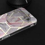Husa pentru iPhone 15 Pro Max, Techsuit Marble Series, roz