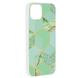 Husa pentru iPhone 15 Plus, Techsuit Marble Series, verde