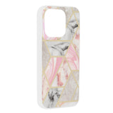 Husa pentru iPhone 15 Pro, Techsuit Marble Series, roz