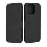 Husa pentru iPhone 15 Pro Max, Techsuit Safe Wallet Plus, negru