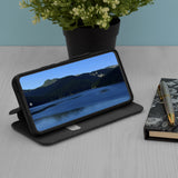 Husa pentru iPhone 15 Pro Max, Techsuit Safe Wallet Plus, negru