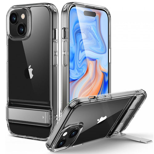 Husa pentru iPhone 15 Plus, ESR Air Shield Boost Kickstand, transparenta