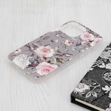 Husa pentru iPhone 15 Pro Max, Techsuit Marble Series, gri