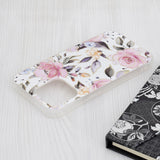 Husa pentru iPhone 15 Pro Max, Techsuit Marble Series, alb