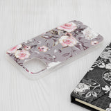 Husa pentru iPhone 15 Plus, Techsuit Marble Series, gri
