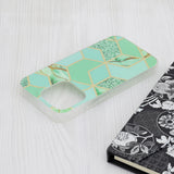 Husa pentru iPhone 15 Pro, Techsuit Marble Series, verde