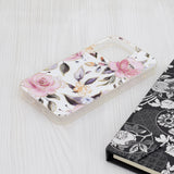 Husa pentru iPhone 15 Pro, Techsuit Marble Series, alb